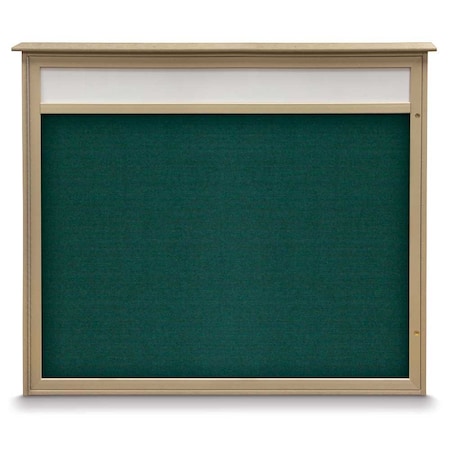 United Visual Products Double Door Enclosed Indoor Letterboard UV11255-BRONZE-BLACK